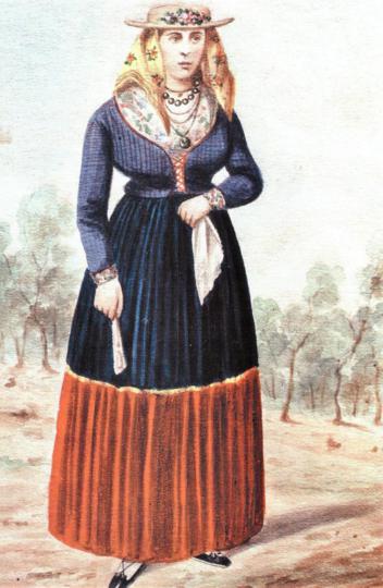 10.-Žena-iz-Trpnja-s-poluotoka-Pelješca,-Album-Nikole-Arsenovića,-1870-ih,-Etnografski-muzej-u-Beogradu