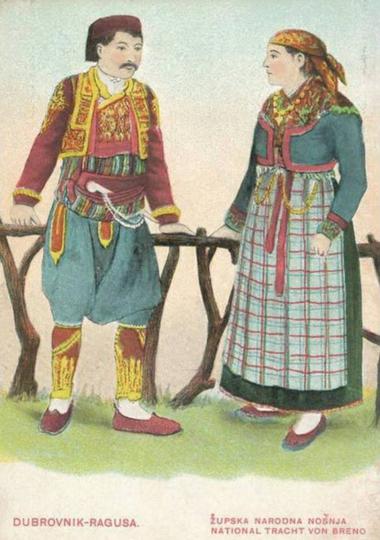 17.-Župska-narodna-nošnja,-razglednica,-1910.