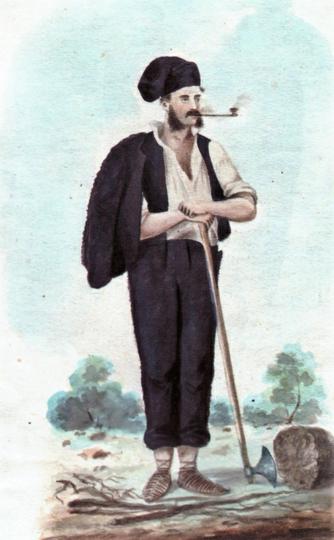 19.-Muž-s-otoka-Mljeta,-Album-Nikole-Arsenovića,-1870-ih,-Etnografski-muzej-u-Beogradu