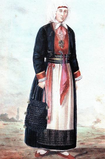 27.-Djevojka-iz-Konavala,-Album-Nikole-Arsenovića,-1870-ih,-Etnografski-muzej-u-Beogradu