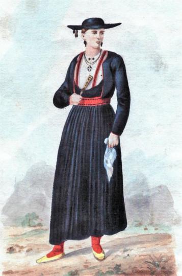 3.-Žena-iz-Blata-s-otoka-Korčule,-Album-Nikole-Arsenovića,-1870-ih,-Etnografski-muzej-u-Beogradu