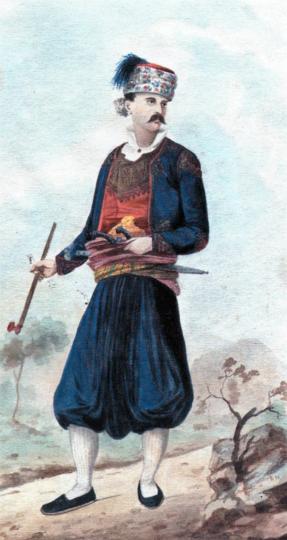6.-Muž-iz-Dubrovačkog-primorja,-Album-Nikole-Arsenovića,-1870-ih,-Etnografski-muzej-u-Beogradu