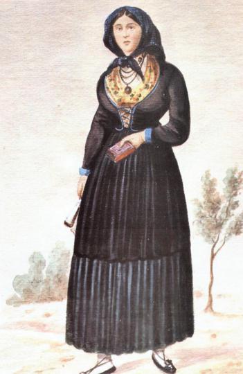 8.-Žena-iz-Janjine-s-poluotoka-Pelješca,-Album-Nikole-Arsenovića,-1870-ih,-Etnografski-muzej-u-Beogradu