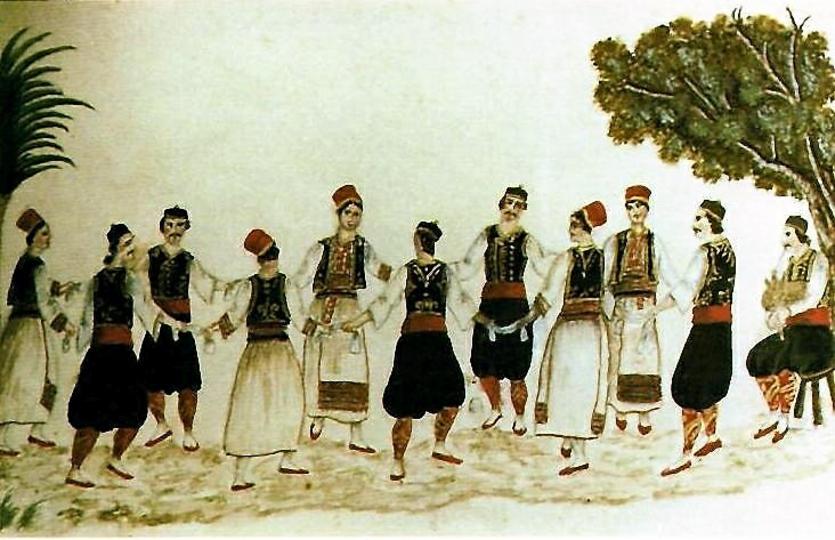 2.-Konavoski-pučki-ples,-P.F.-Martecchini,-Album-di-Ragusa,-1982.,-Državni-arhiv-u-Dubrovniku