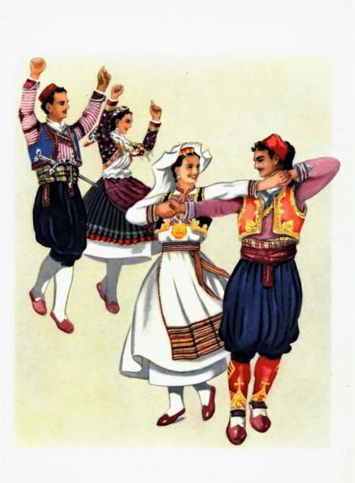 6.-Narodni-plesovi-Jugoslavije,-V,-Dubrovačka-poskočica-Linđo,-Narodni-plesovi-Jugoslavije,-Vladimir-Kirin,-1954.